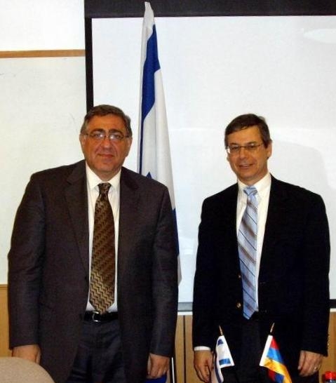Визит делегации во главе с вице - министром  индел Армении Арманом Киракосяном в Израиль.