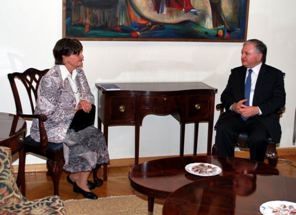 Глава МИД РА встретился с вице-спикером Палаты лордов Соединенного королевства Великобритании и Северной Ирландии баронессой Кэролайн Кокс.