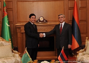 Տեղի է ունեցել Հայասատանի և Թուրքմենստանի նախագահների առանձնազրույցը