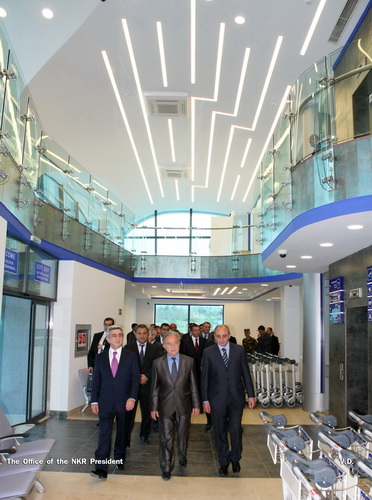 Արցախի և Հայաստանի նախագահներն այցելել են Ստեփանակերտի օդանավակայանի համալիր