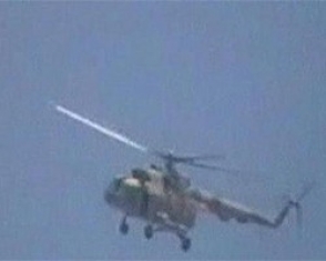В Сирии сбит правительственный вертолет (видео)