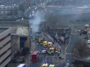 В центре Лондона рухнул вертолет