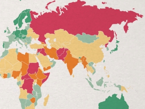 Россия и Евразия названы наименее миролюбивыми регионами мира