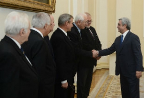 Սերժ Սարգսյանն ընդունել է մի շարք երկրների գիտությունների ակադեմիաների նախագահներին