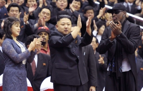 Деннис Родман спел Ким Чен Ыну «С днем рождения»