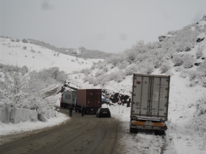 Ծանրաքաշ մեքենաների վարորդներին խորհուրդ չի տրվում երթևեկել Կիրանց-Ոսկեպար ճանապարհահատվածով