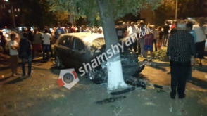 Խոշոր ավտովթար Երևանում. volkswagen golf-ի վարորդը վրաերթի է ենթարկել 3 հոգու, իսկ հետո բախվել ծառին