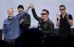 U2-ն «Apple»-ի շնորհանդեսին ներկայացրեց իր նոր ալբոմը (տեսանյութ)