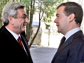 Սերժ Սարգսյանը շնորհավորական ուղերձ է հղել Դմիտրի Մեդվեդևին՝ ծննդյան օրվա առթիվ