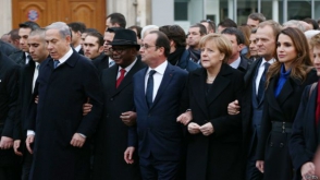 На марши единства во Франции вышли более 3 млн человек