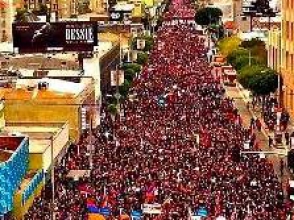 В Лос-Анджелесе прошло шествие памяти жертв Геноцида армян (фото)