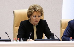 Матвиенко надеется на мирное разрешение ситуации в Армении