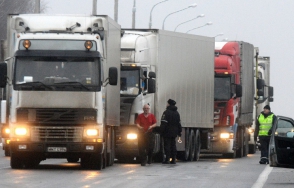 Ուկրաինան արգելել է ռուսական բեռնատարների կողմից իրականացվող տարանցիկ փոխադրումները