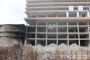 Հրդեհը բռնկվել էր «Դվին» հյուրանոցի շինհրապարակում (ֆոտոշարք)