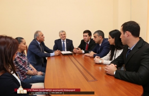 ԼՂՀ ԱԺ նախագահը Ռուբեն Մելիքյանին ներկայացրել  է ՄԻՊ գրասենյակի աշխատակազմին