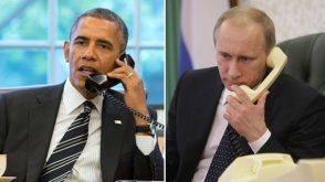 Պուտինն ու Օբաման հեռախոսազրույցում քննարկել են ԼՂ հակամարտության կարգավորման հարցը