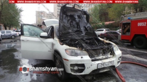 Անհայտ պայմաններում հրդեհ է բռնկվել ռուսական համարանիշներով մեքենայում