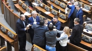 В Верховной раде Украины снова подрались депутаты