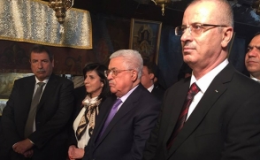 Президент Палестины присутствовал на празднике Рождества Христова и Богоявления