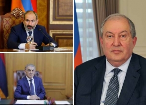 Արմեն Սարգսյանը, Նիկոլ Փաշինյանը և Արա Բաբլոյանը քննարկել են երկրում ստեղծված ներքաղաքական իրավիճակը