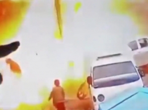 Момент взрыва в сирийском Манбидже попал на видео