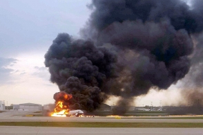 В результате аварийной посадки самолета в Шереметьево погиб 41 человек (видео)