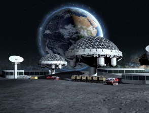 В США показали модель аппарата для полетов на Луну (видео)