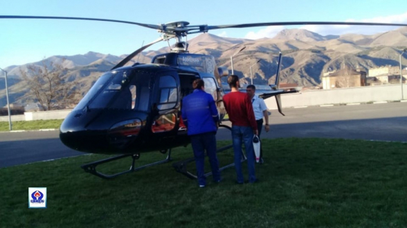 Упавшего с «Чертова моста» подростка доставили на вертолете в Ереван