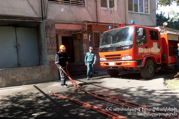 Երևանում հրդեհ է բռնկվել բնակարանում (տեսանյութ)
