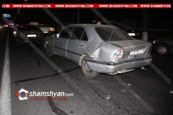 Երևանում. բախվել են Mercedes-ը, BMW-ն ու Opel-ը (տեսանյութ)