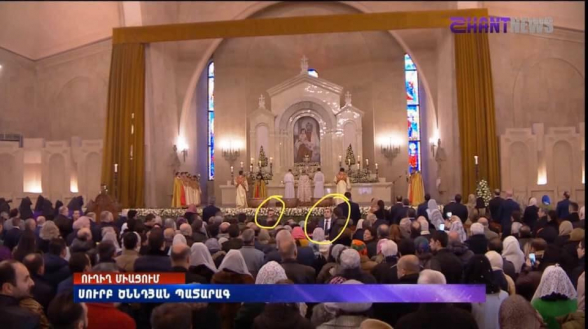 Բա վարչապետը ինչի՞ց է պաշտպանվում՝ հայ ժողովրդի՞ց․ իր թիկնապահներին կանգնացրել է մեջքով դեպի խորանը՝ ժողովրդի և իր արանքում