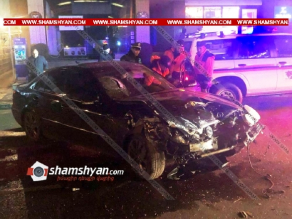 Երևանում բախվել են Mercedes-ն ու Hyundai-ը. կան վիրավորներ