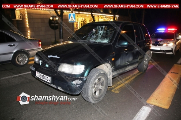 KIA-ի վարորդը Բաղրամյան պողոտայում վրաերթի է ենթարկել հետիոտնին (տեսանյութ)