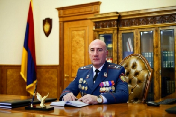 Начальник Гегаркуникского областного управления полиции освобожден от занимаемой должности
