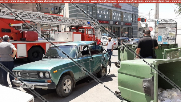 Երևանում բախվել են «Iveko» ավտոաշտարակն ու «Վազ 2106»-ը