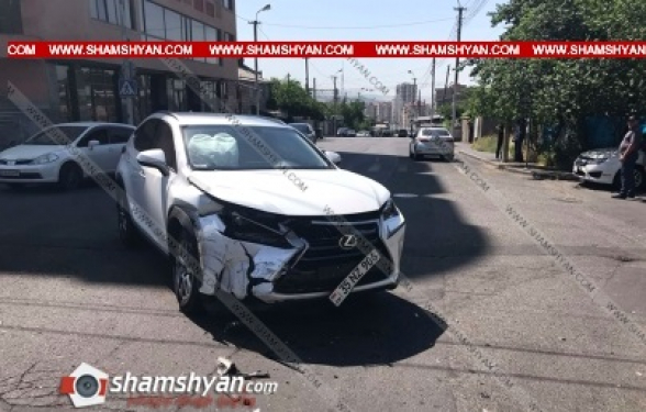 Երևանում բախվել են Lexus և Mercedes մակնիշի ավտոմեքենաները. կա վիրավոր