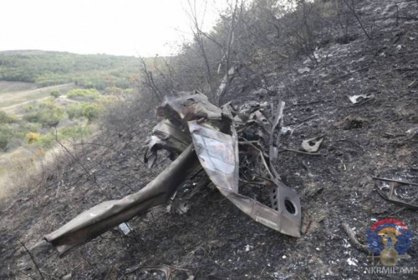 Минобороны Арцаха опубликовало фотографии с потерями противника в авиации