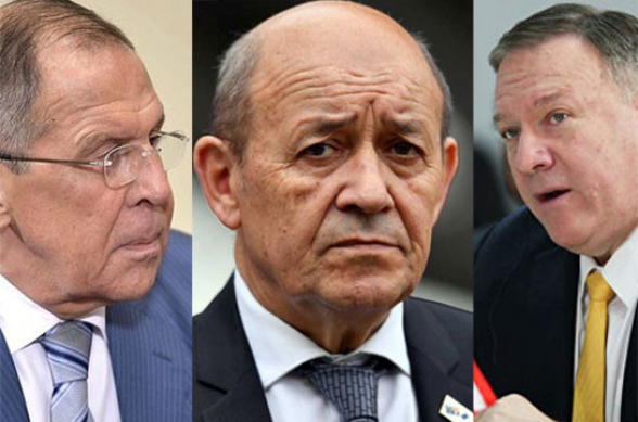 ՌԴ, ԱՄՆ և Ֆրանսիայի ԱԳՆ ղեկավարները կոչ են արել անհապաղ և անվերապահ հրադադար հաստատել Լեռնային Ղարաբաղում