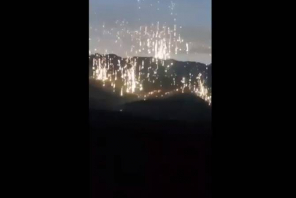 ВС Азербайджана применяют фосфорные боеприпасы (видео)