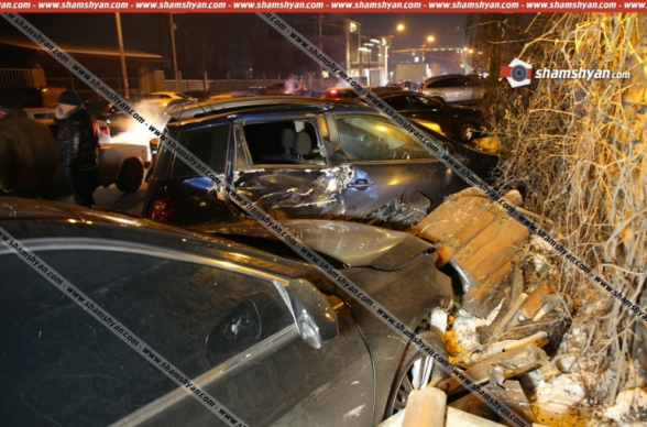 Շղթայական ավտովթար Երևանում. «Հին Ջրվեժ» ռեստորանի դիմաց բախվել են 9 ավտոմեքենա