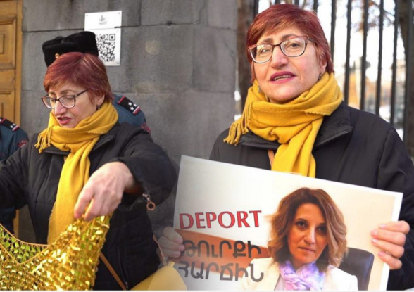 «Deport турецкой наложнице»: граждане требуют выдворить из страны Ануш Беглоян (видео)