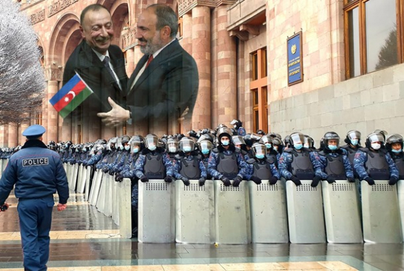 Опоры Никола – Азербайджан и полиция