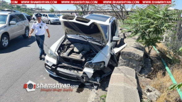 Երևանում 39-ամյա վարորդը BMW X5-ով Սարալանջի ճանապարհին բախվել է պաշտպանիչ պատին