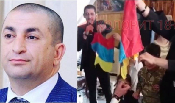 Ադրբեջանցիներն այրում են Հայաստանի դրոշը. նիկոլականներ, վայելե՛ք (տեսանյութ)