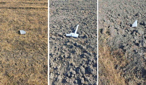 МО Армении обнародовало фотографии сбитого вражеского БПЛА «Aerostar»