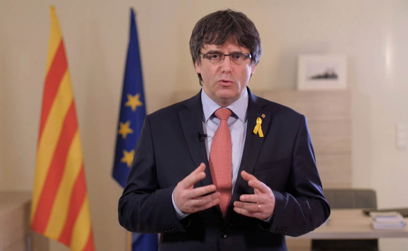 Бывшего главу Каталонии Пучдемона арестовали в Италии (видео)