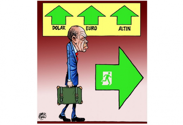 Թուրքիայի տնտեսական ծանր վիճակի մասին է ծաղրանկար է հրապարակվել