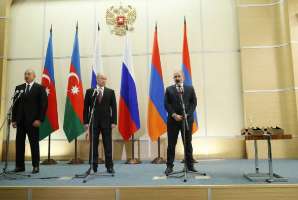 Совместное заявление президента России, премьер-министра Армении и президента Азербайджана