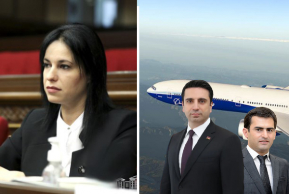 Ален Симонян вылетел в США бизнес-классом, вместе с супругой: Аршакян не опроверг (видео)
