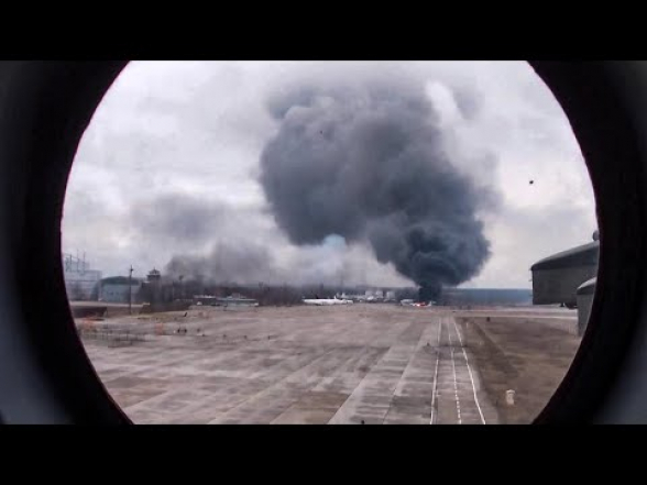 Минобороны РФ показало кадры высадки десанта на одном из аэродромов на Украине